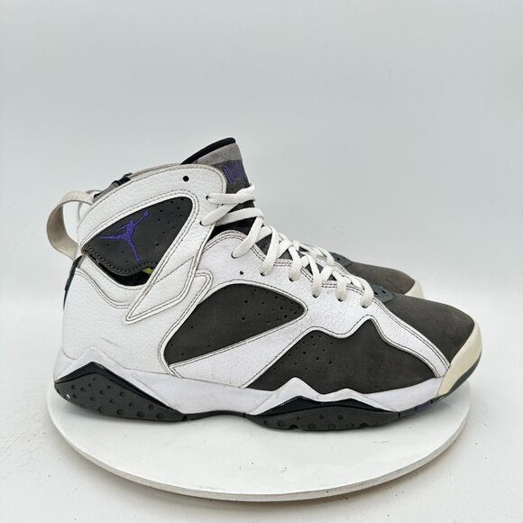 Nike Air Jordan 7 Retro Flint Men Size 11 CU9307-100 Gray White Black Shoes - Picture 4 of 11